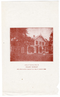 Home at Canton, Ohio, of William McKinley